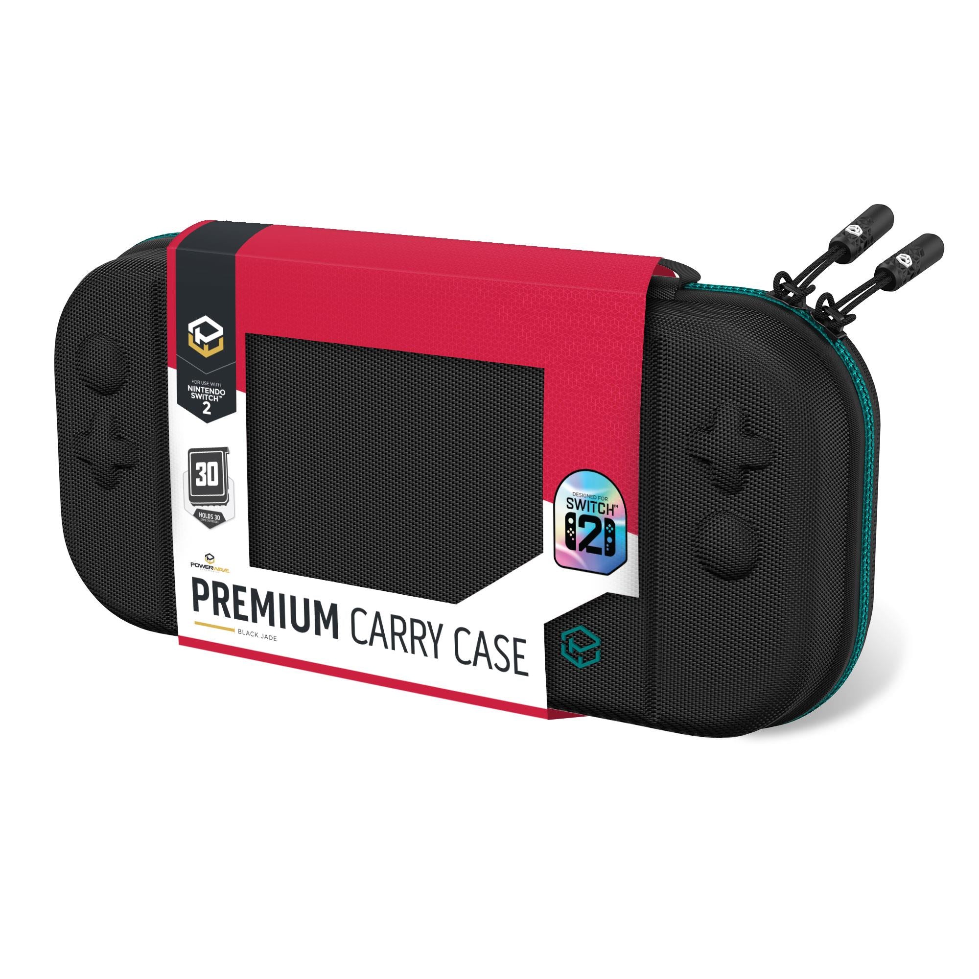 Powerwave Premium Carry Case Black Jade for Nintendo Switch 2